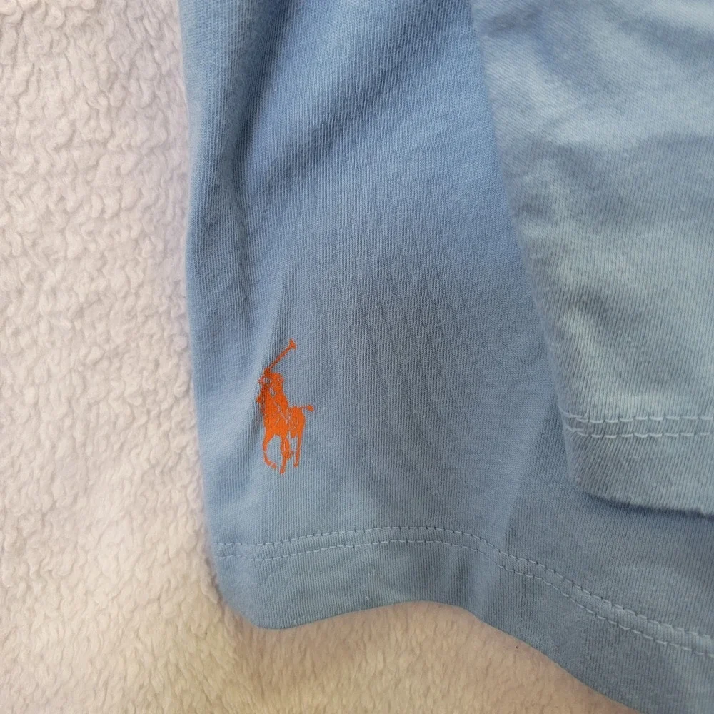 Polo Ralph Lauren Mens 3XB Blue‎ Colorful Graphics Long Sleeve Hooded Shirt NEW
